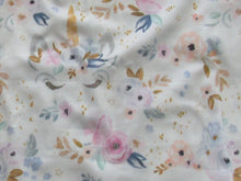 Load image into Gallery viewer, Flowers and Unicorn Romper
