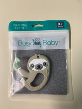 Load image into Gallery viewer, Sloth Teether that attaches to Busy Baby mat
