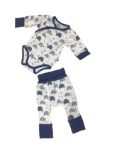 Load image into Gallery viewer, Toby Tortoise Blue Onesie and Pant Set (Grow with Me)
